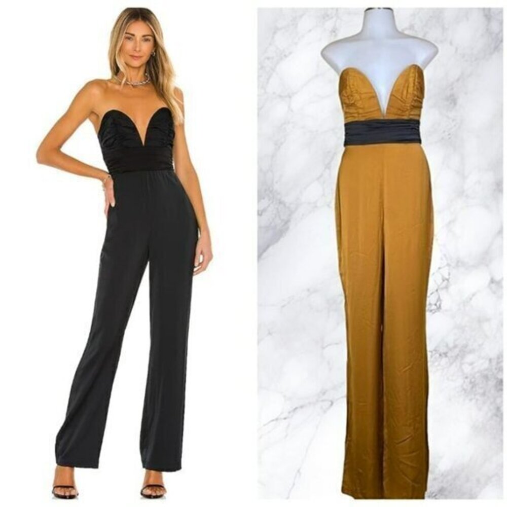 Michael Costello xREVOLVE Amber Jumpsuit - Mustard